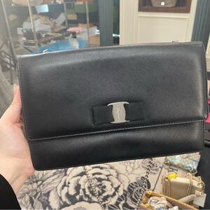 (Reposh) Ferragamo Vara Black Crossbody Bag